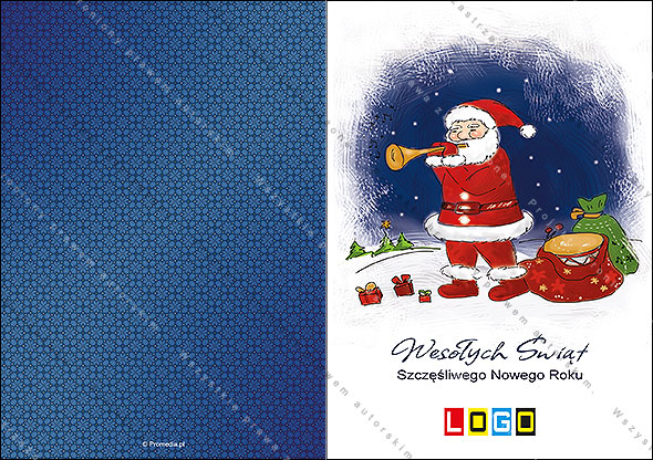 Kartki świąteczne nieskładane - BN1-381 awers