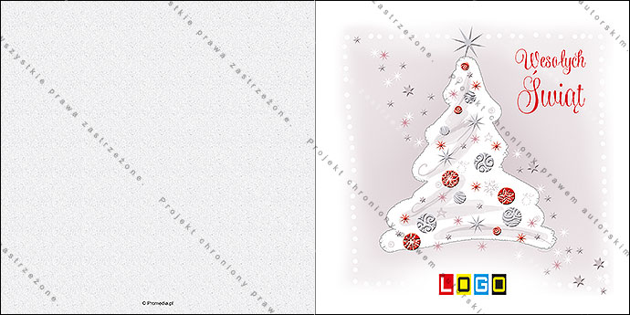 Kartki świąteczne nieskładane - BN2-024 awers