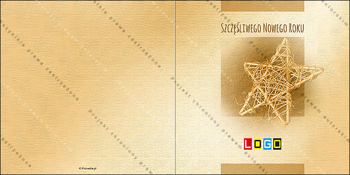 Kartki świąteczne nieskładane - BN2-157 awers